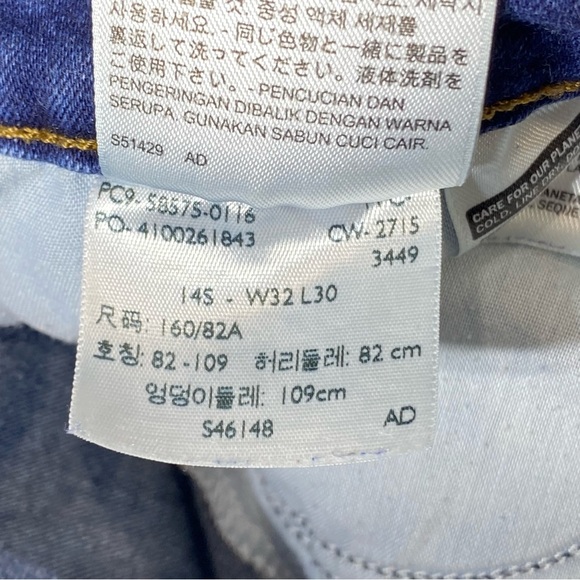 Levi's Jeans Women's 14 Dark Blue Mid Rise Skinny Casual Classic Stretch Denim - Picture 12 of 16